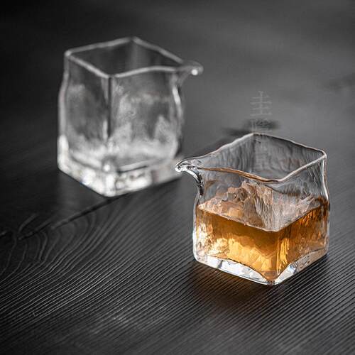 圭堂气泡耐热IQP璃公道杯加厚公杯玻家用隐大量容分茶器泡茶杯茶