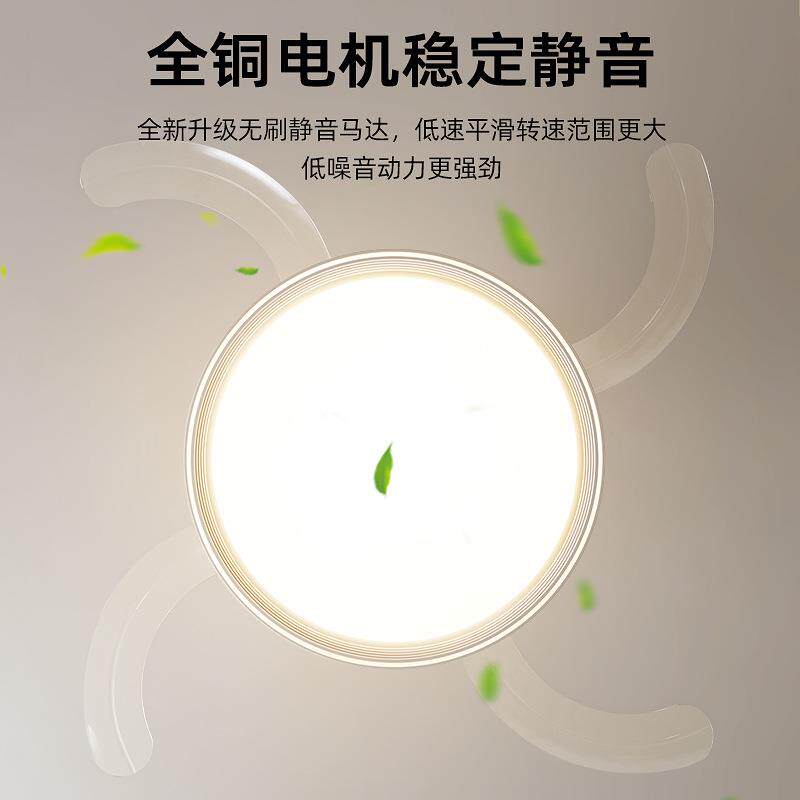 客厅灯进口普瑞光源一体风扇灯隐形创意扇叶简约智能餐厅吊扇灯