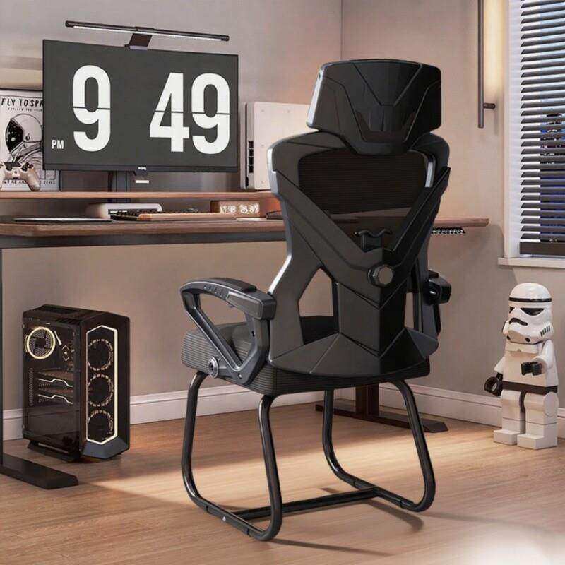 电脑椅午睡两用人体工学椅子可躺平座椅家用舒适久坐办公椅弓形椅