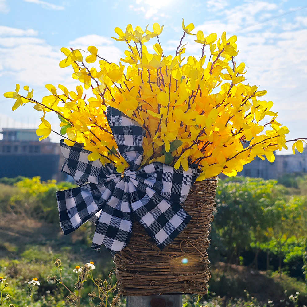 门2024花鸿纵前门花环装饰篮挂饰篮子春季春季夏季仿真