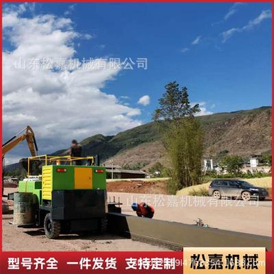 自走式滑膜机现浇式混凝土路缘石滑模机农田灌溉排水沟水渠成型机