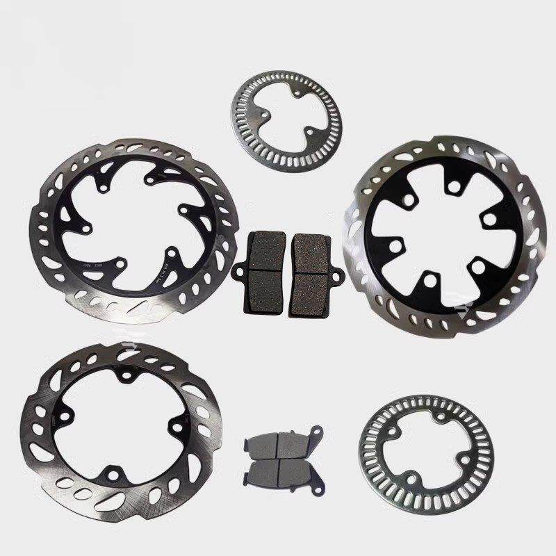 无极250RR Q250前后碟煞盘煞车片LX250GS-3碟煞碟片250-19ABS齿圈
