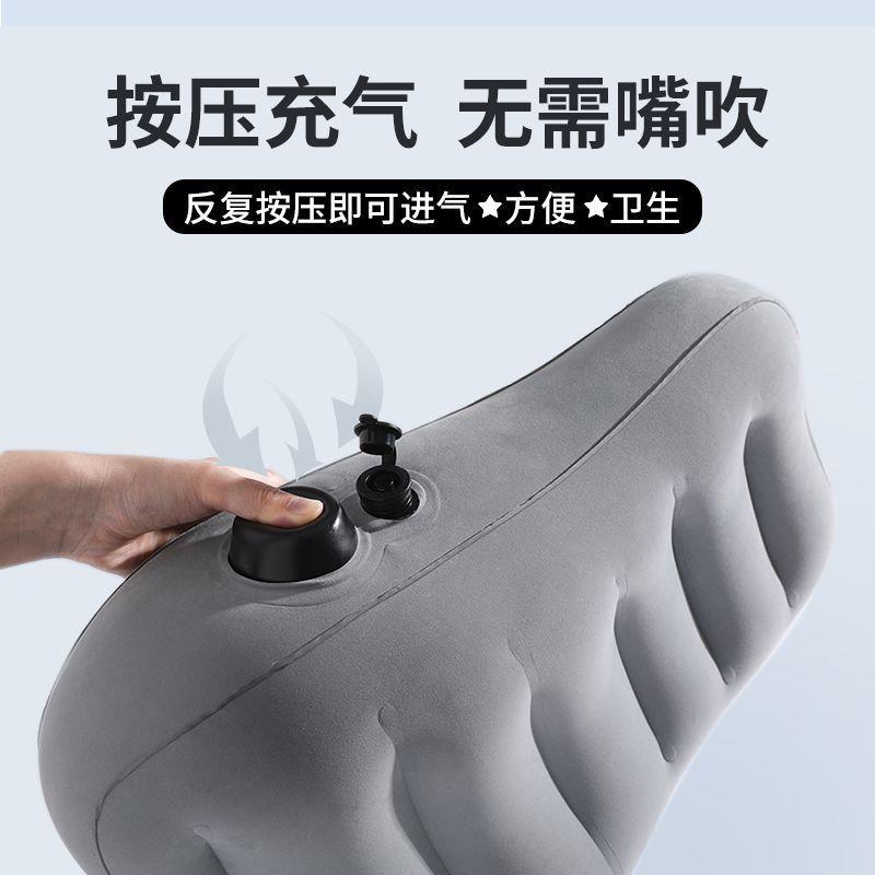 旅行腰枕充气式腰垫u型枕长途旅行便携式办公椅腰靠垫护腰腰托批