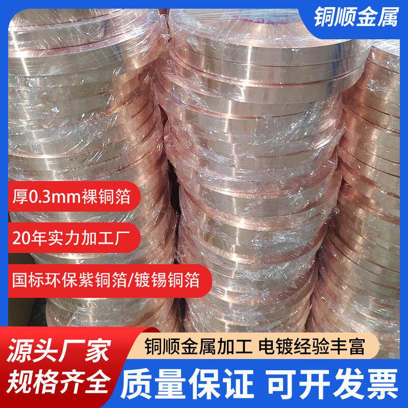 惠州裸铜带源头厂家 无氧紫铜箔价格行情 T1 软态红铜带质量保障