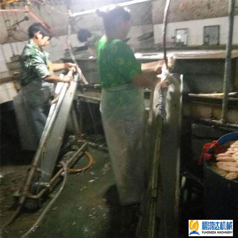水流清洗猪大肠机器生产厂家 翻洗羊肠设备 脚踏控制猪大肠清洗机