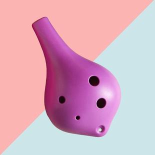 正品 脂6孔陶笛乐器埙初学者门中音C调ac塑入料六孔12树小学生儿童