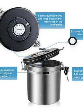 Stainless Steel Airtight Coffee Container Storage Canister S