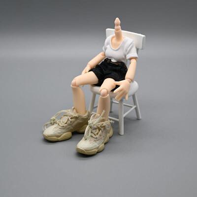 12分妖精体娃鞋p20素体小布1/6兵人配件老爹鞋模型D男D女ob24鞋子