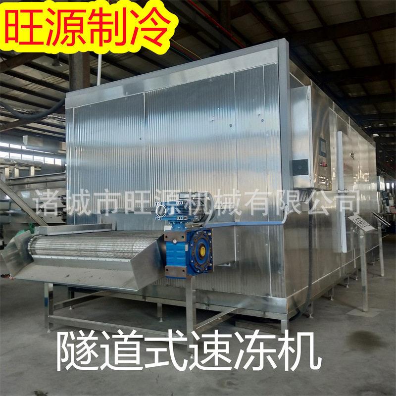 旺源小龙虾速冻机 隧道式冻结机 304编织网带适用于海产品 易操作