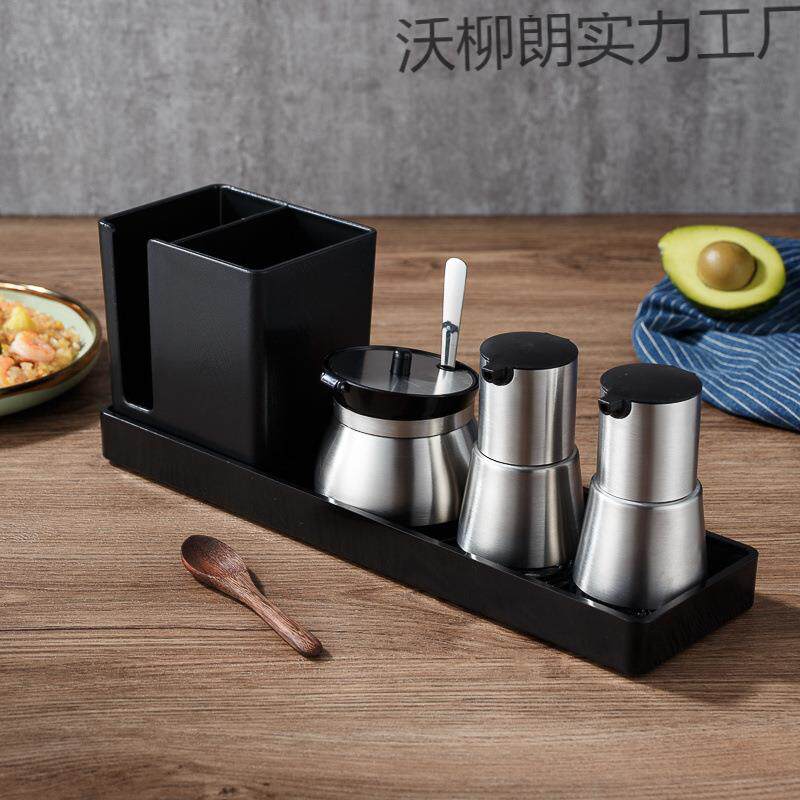 【实用好物】勺筷托盘商用餐厅专用醋瓶套装商用桌面爆款调料罐醋