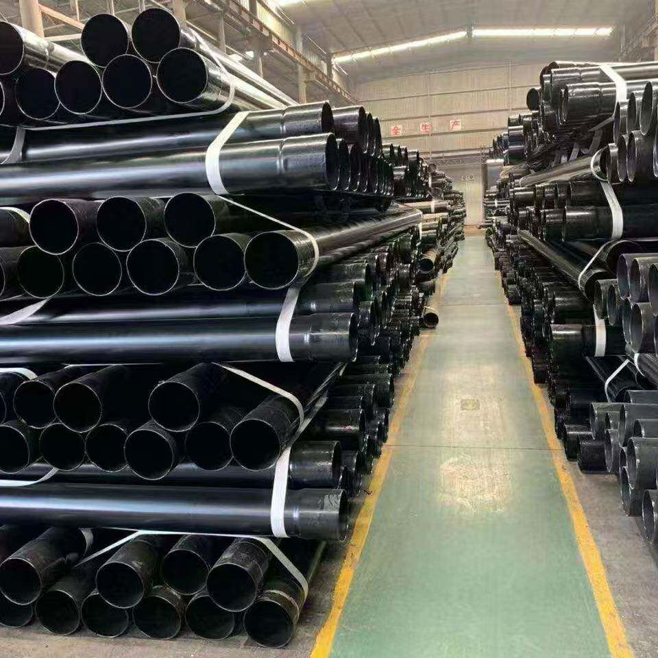 热浸塑穿线钢管电缆保护承插式镀锌管地埋式内外涂塑电力钢管扩口