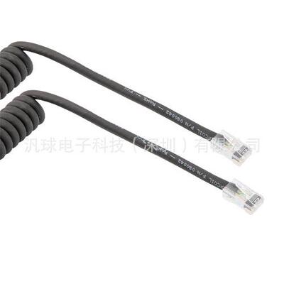 L-COM TRD815-CD-1-3F 超五类以太网弹簧线组件 90度出线连接RJ45