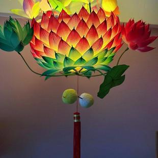 新年元宵节秦淮传统荷花灯，内直径30厘米