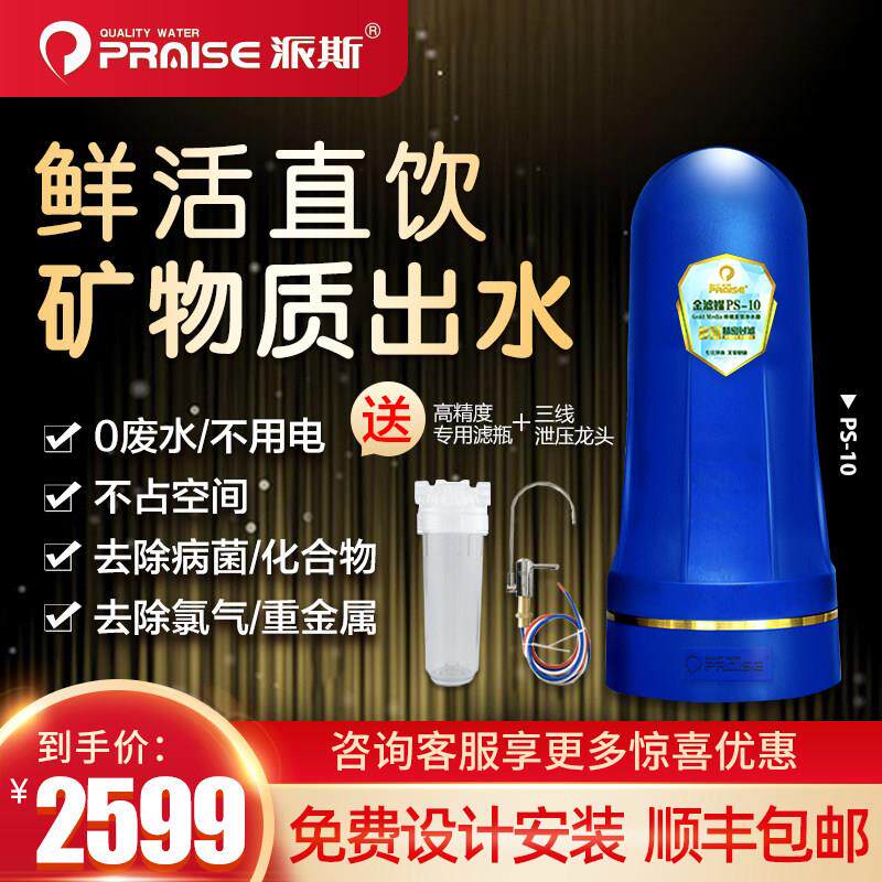 【官方直营】派斯金滤媒PS-10厨房净水器 家用末端直饮机