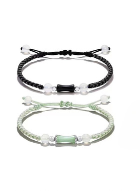 高升玛瑙编织东陵女友手链节手链