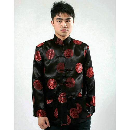 高档女男情侣装单衣富贵男衣士唐装长袖外套上婚宴唐演装舞台表工