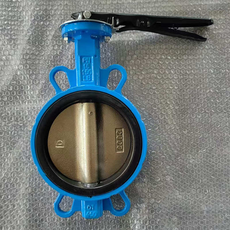 手柄对夹蝶阀 手动中线软密封蝶阀 球墨铸铁 厂家河北D71X-16Q
