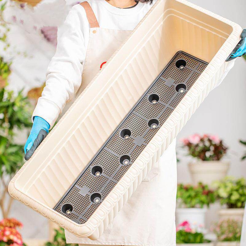 排水花盆塑料特大号长方形长条型
