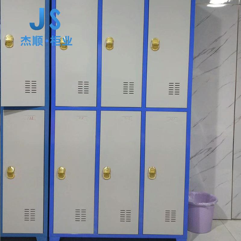 河北杰顺物12门更衣柜浴室储学校企业超市商用场更衣储物铁皮柜