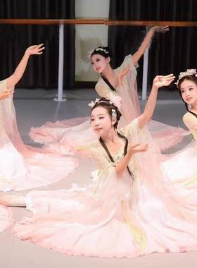高档春暖浓中国意舞灵演儿同飘逸仙气纱衣艺考款服儿童古典舞蹈服