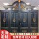 不锈钢庭院大门别墅大门对开门子母门农村自建房户外铝艺双开门