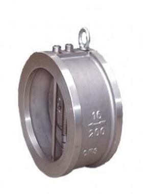 铸钢蝶式止回阀，H76HDN250对夹式止回阀双阀瓣止回阀蝶形