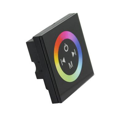 64种静态颜色 11种变化模式12-24VLED灯带 RGB全彩触摸控制器面板