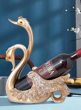 高档轻奢创意家居客厅装饰工艺礼品摆饰酒柜红酒架摆件卧室结婚礼