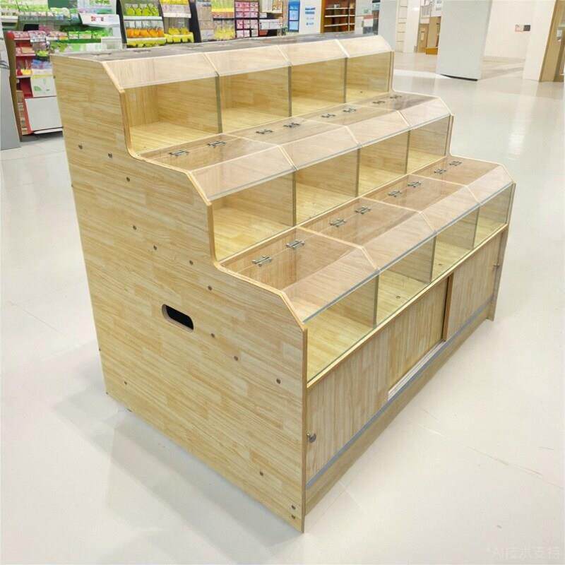 干果货架糖果散称展柜超市五谷杂粮展示柜瓜子展示架卖炒货置物架