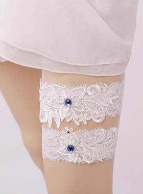 西式婚庆用品 婚纱礼服配件 公主蕾丝腿环 欧式新娘袜带吊袜带