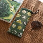 抽绳眼镜袋 防摔近视太阳眼镜袋太阳眼镜 原创自制和风抗压可携式