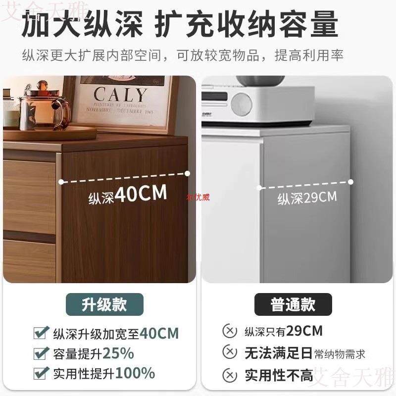 斗柜卧室靠墙储物五斗柜简约现代客厅小立柜白色抽屉五斗橱床尾柜