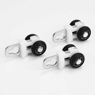 电动窗帘轨道不锈钢中方轴承轮 静音导轨隐藏式小方滑轮窗帘配件