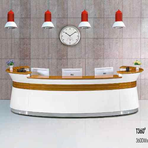 办公圆形前台咨询吧台前台烤漆公司前台接待台商场服务台收银柜台