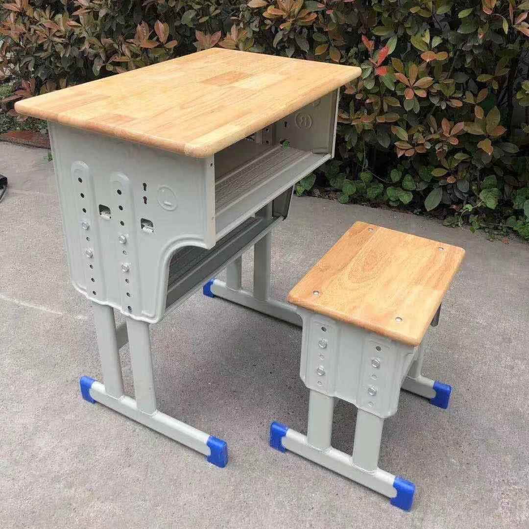 学生课桌椅学校书桌双层抽屉课桌椅厂家直销培训班写字桌