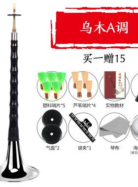 高档乌木黑檀木唢呐乐E器全CFGD套调初学者老专儿童大小号红业木