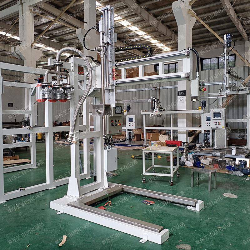 半自动称重式液体千升桶灌装机IBC吨桶定量式自动包装秤U型灌装秤