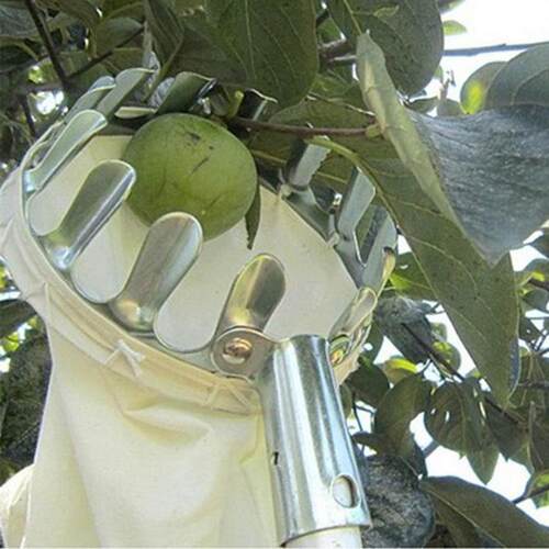 Metal Fruit Picker, High-Reach Fruit Harvester, Portable Fru
