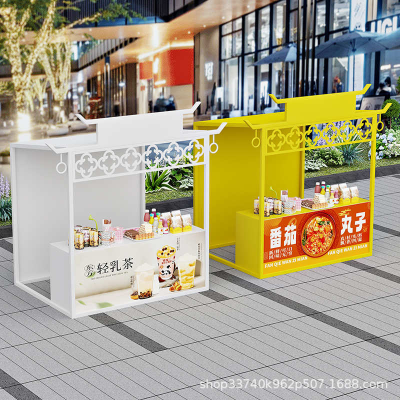 集市摊位架摆摊花车商业街广场夜市活动售卖摊铁艺促销架展示架子