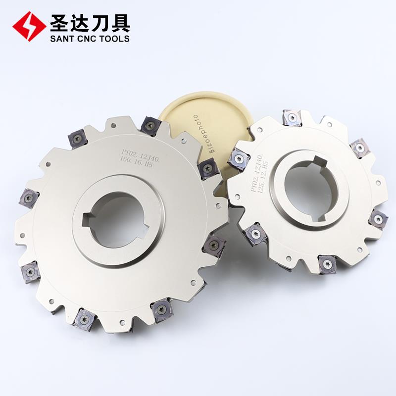 株洲圣达数控三面刃铣刀盘PT02系列参考SMP01-250*6-K50-SN12-24