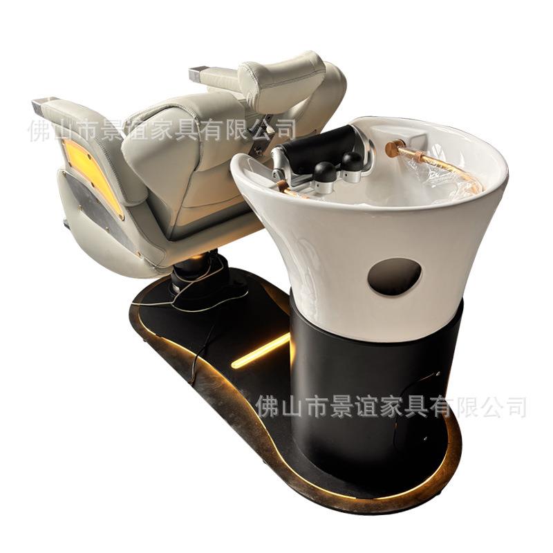 头疗洗头床养发馆恒温熏蒸水循环理发店专用按摩采耳床储水洗头床