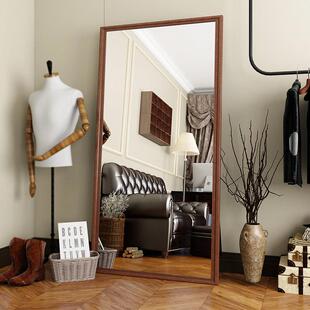 法式 RRL店衣镜衣男生帽落间全身穿衣镜地家试用女生卧室 复古服装