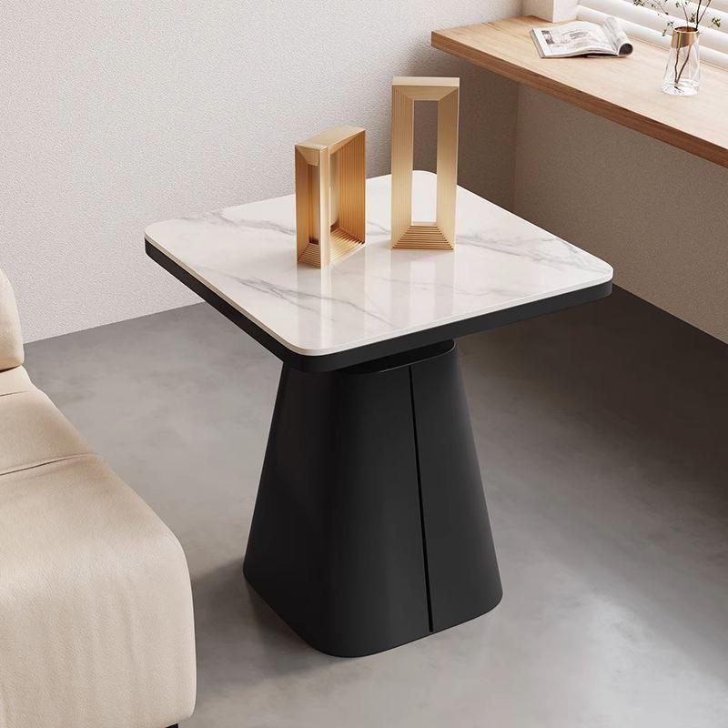 轻奢岩板酒店宾馆客厅方桌茶几现代简约创意边几床头小桌子
