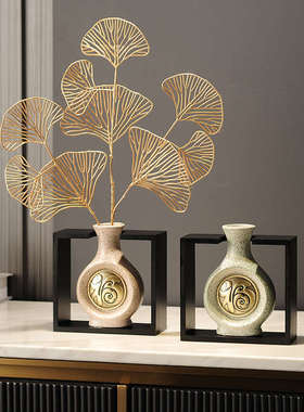 玄关电视柜复古创意客厅新中式家居茶室禅意小摆设工艺摆件装饰品