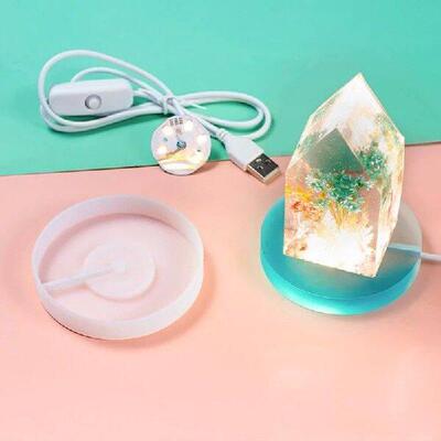 Lighting Lamp Holder Crystal Epoxy Resin Mould Specimen