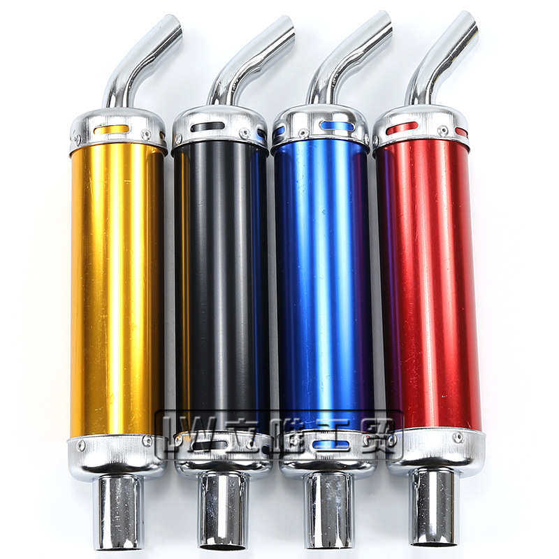 越野摩托车配件小高赛110-140cc排气管排气筒28mm口径消声器