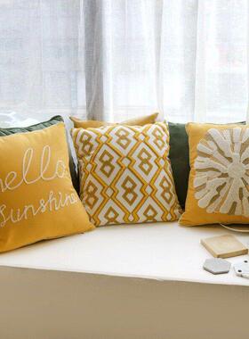 Decorative Pillows For Sofa Cushion Embroidered pillowcase新
