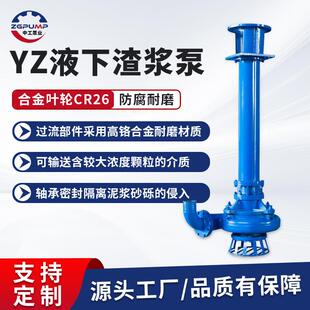 耐磨渣浆泵YZ型高铬合金叶轮电厂灰渣 选矿浆体输送泵