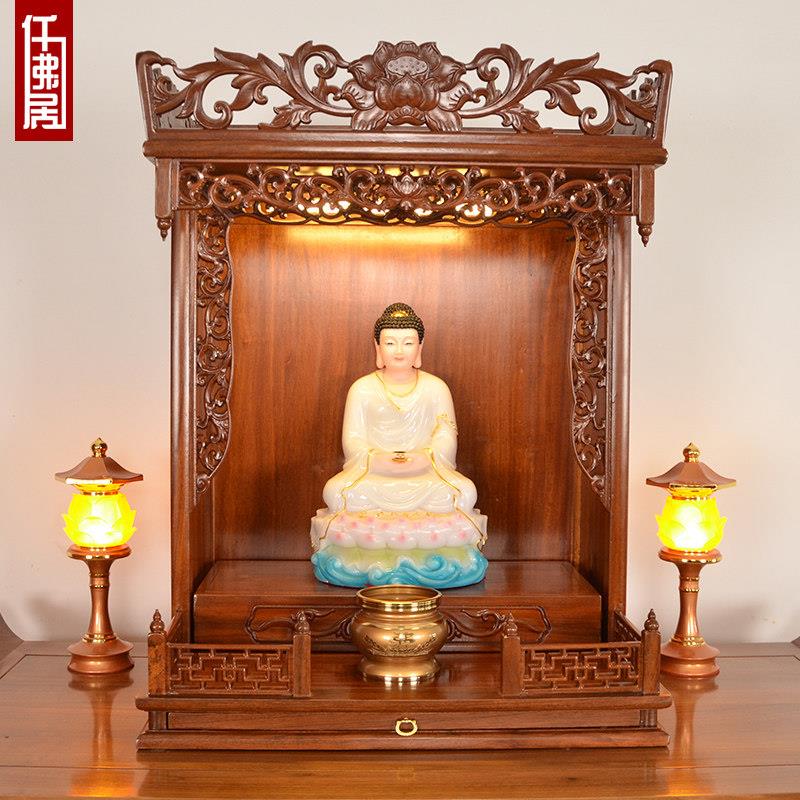 实木佛龛供桌壁挂式神龛神台供台家用神位财神爷观音佛台菩萨佛柜