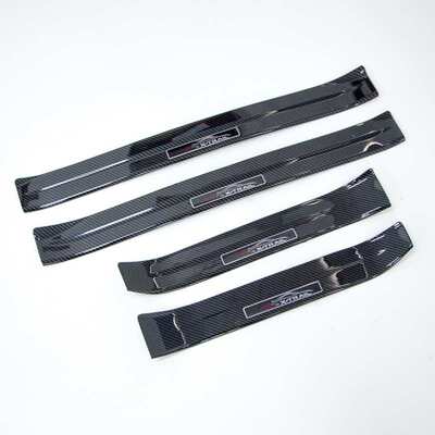 骏踏板后 护板门槛 迎宾奇17改装碳纤维条19日产 - 踏板专用